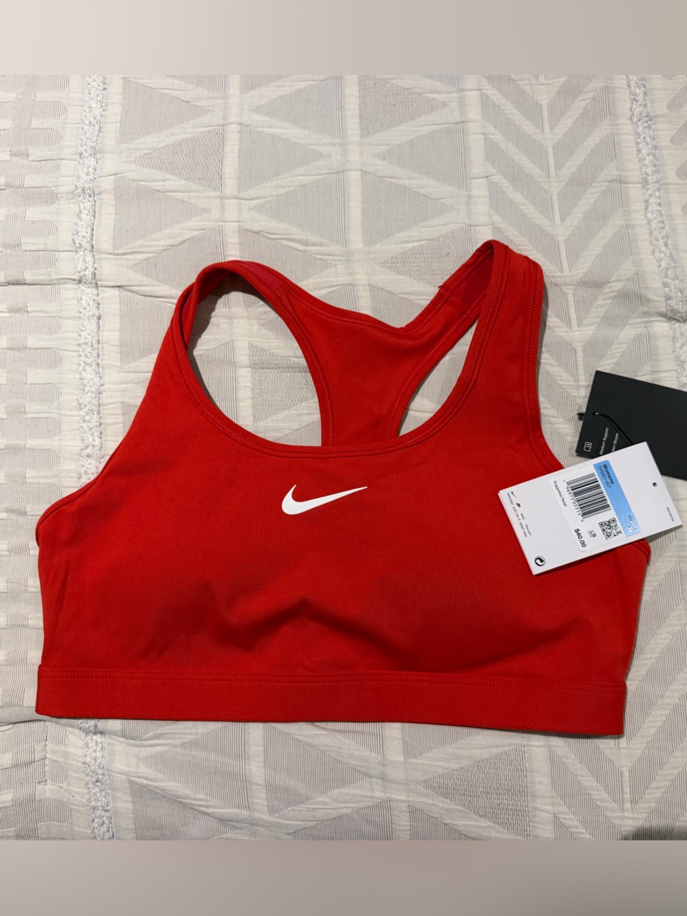 Nike Red Racerback Sports Bra Size Medium